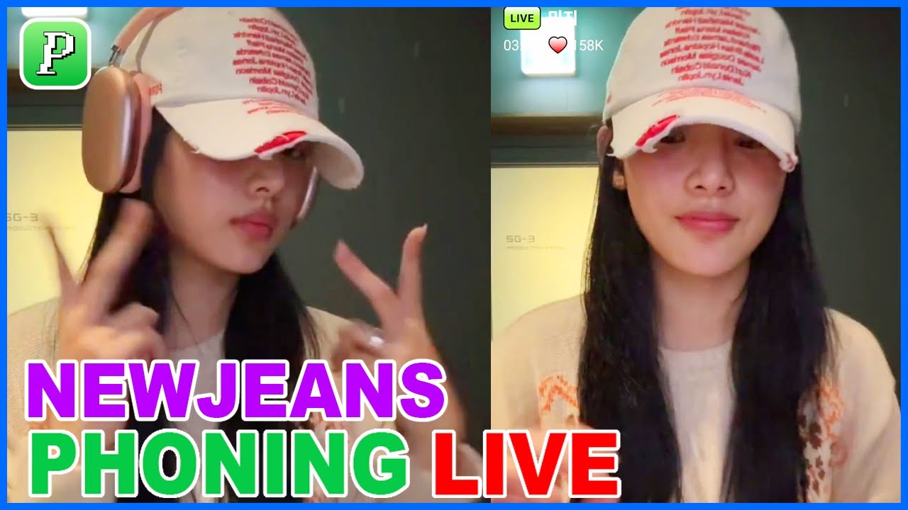 [Eng Sub] Minji NewJeans phoning live |  Minji chatted happily with Bunnies 2024/9/28