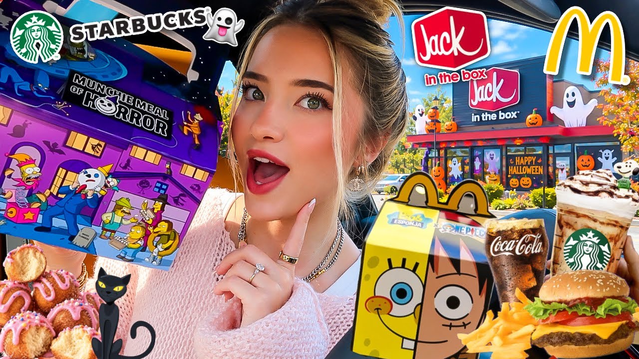 I Only Ate Fast Food THEMED MEALS For 24 HOURS!!
