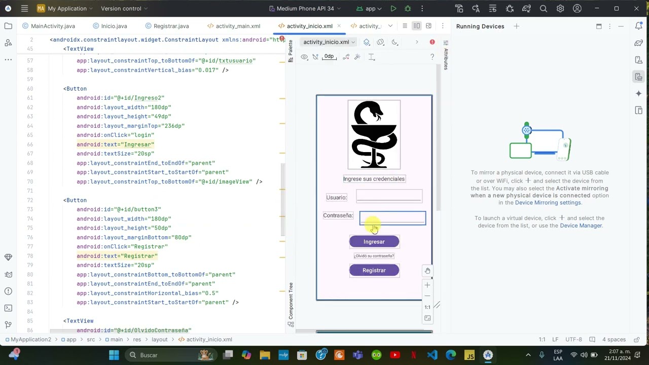 Maquetaci&oacute;n de la Interfaz gr&aacute;fica en XML &ndash; Android