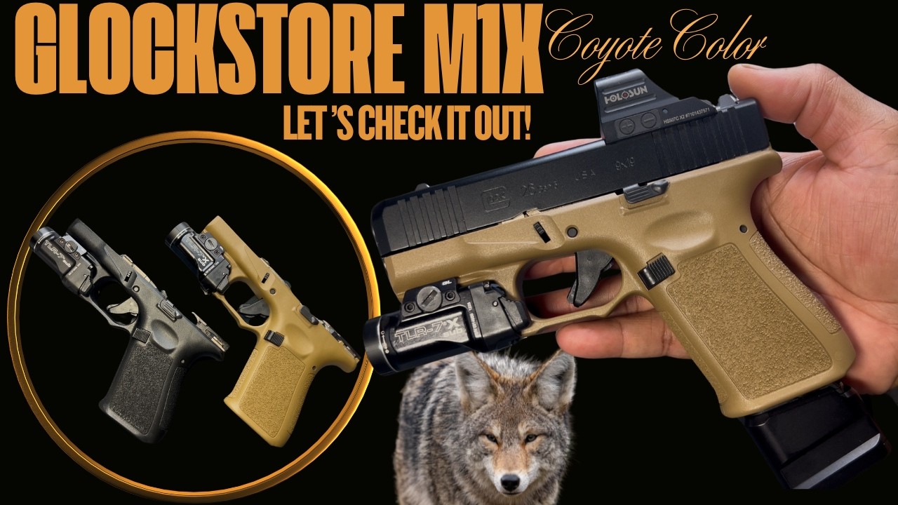 Обзор и тест на стрельбу пистолета GlockStore 26X Now M1X Coyote с рамкой | Новая расцветка