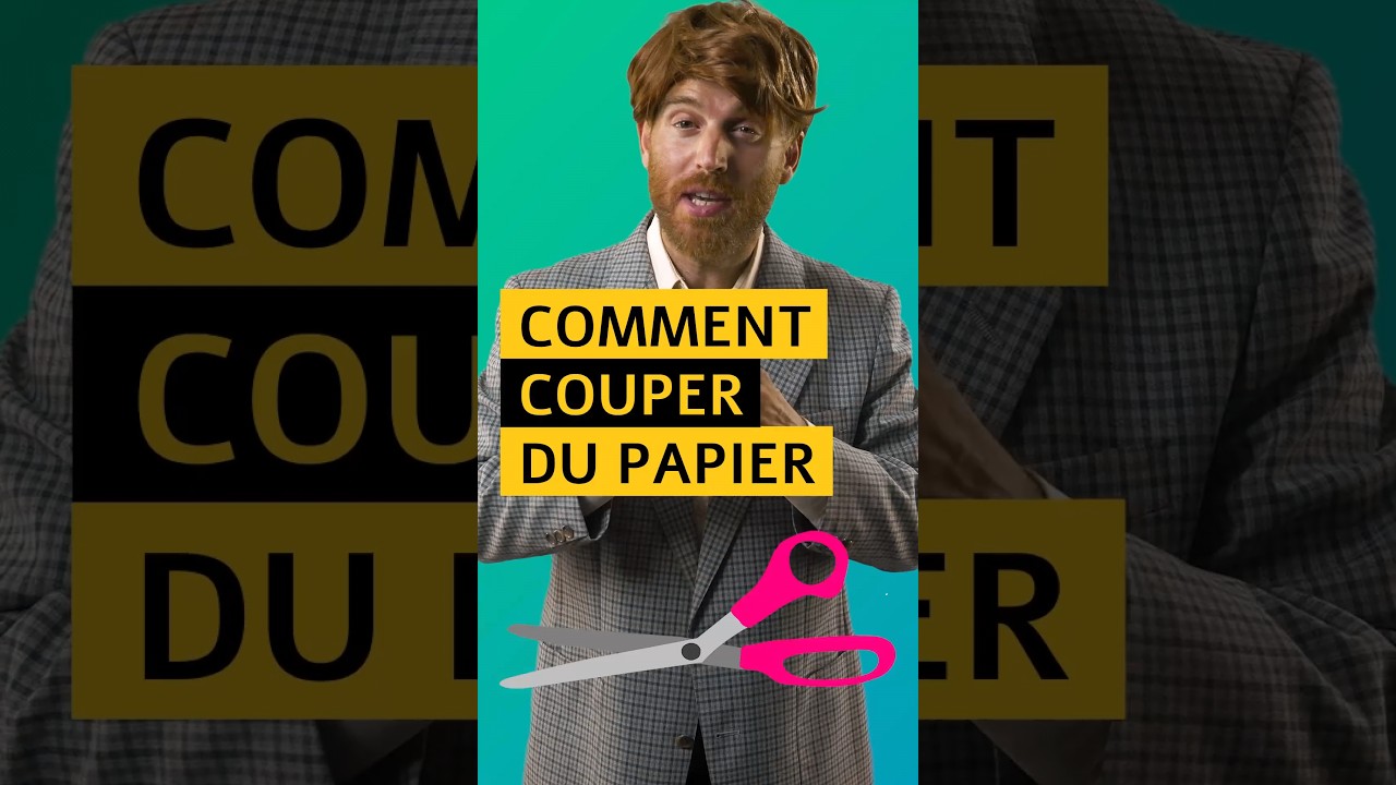 Avec notre astuce, il est ais&eacute; de couper du papier #feuille #papier #coupe #cut