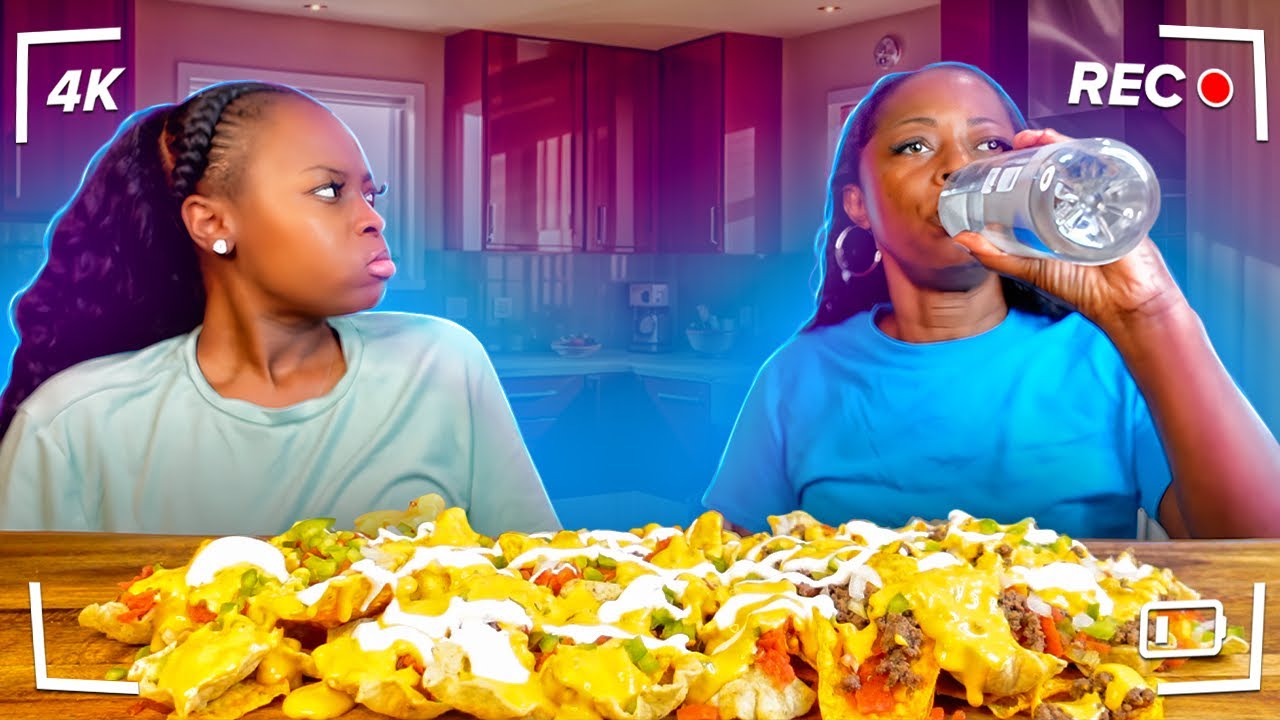 WE DID NOT BREAK UP! FLAMING HOT NACHOS MUKBANG