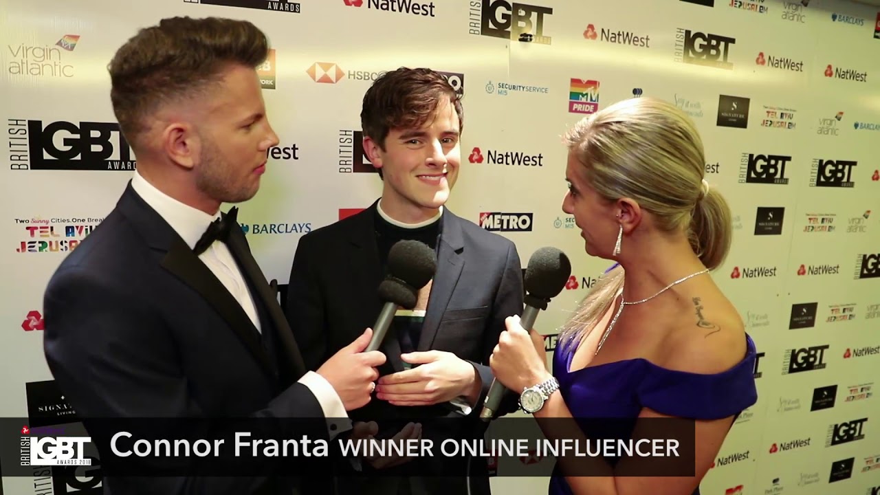 Backstage With Online Influencer Winner Connor Franta | British LGBT Awards 2018