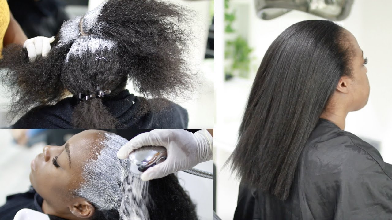 How to Have HEALTHY Relaxed Hair - Detailed Talk-Through Relaxer Day | Lagos Salon