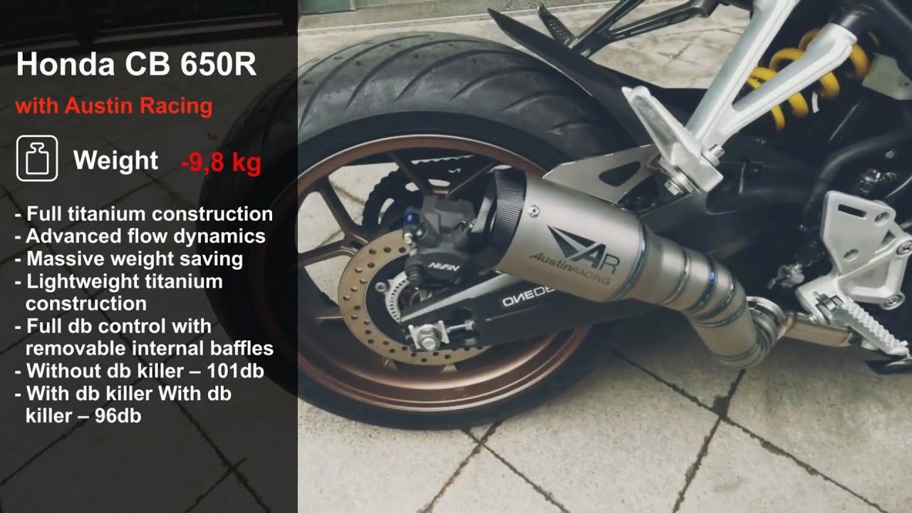 Top 6 Full Exhaust Sound Honda CB 650 R / Akrapovic, Arrow,  SC-Project, Yoshimura, Austin Racing