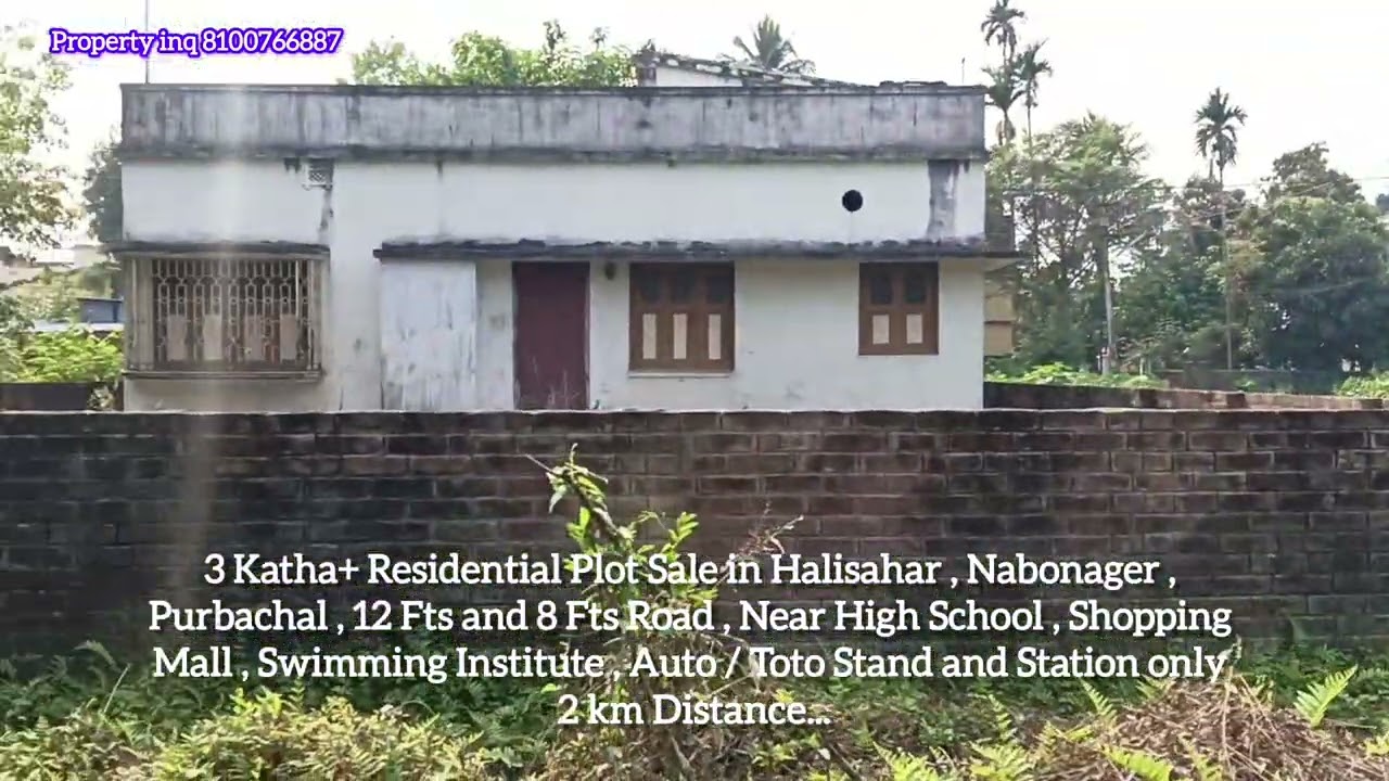 3 Katha+ Residential Plot Sale in Halisahar , Nabonager , Purbachal , 12 Fts and 8 Fts Road