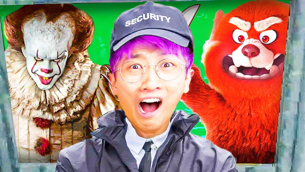 LankyBox Playing SECURITY BOOTH At 3AM!? (ALL SECRET ENDINGS UNLOCKED!)