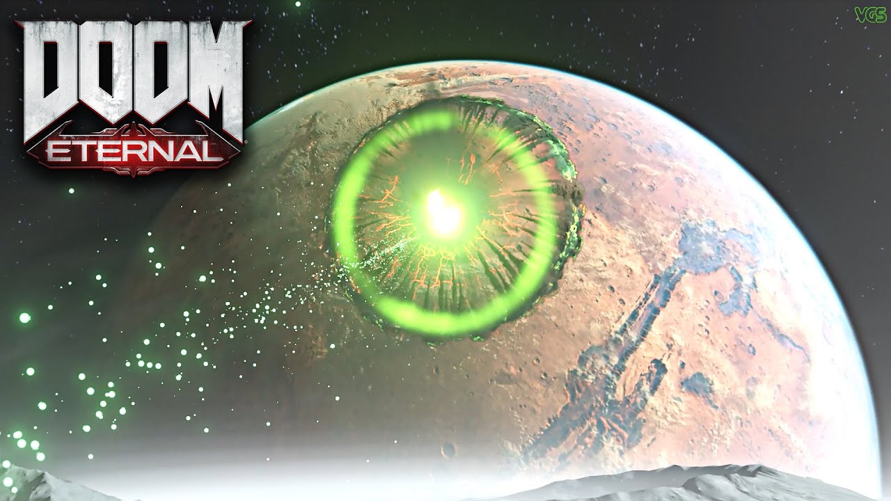 DOOM Eternal - Blowing a Hole in the Center of Mars with the BFG 10000