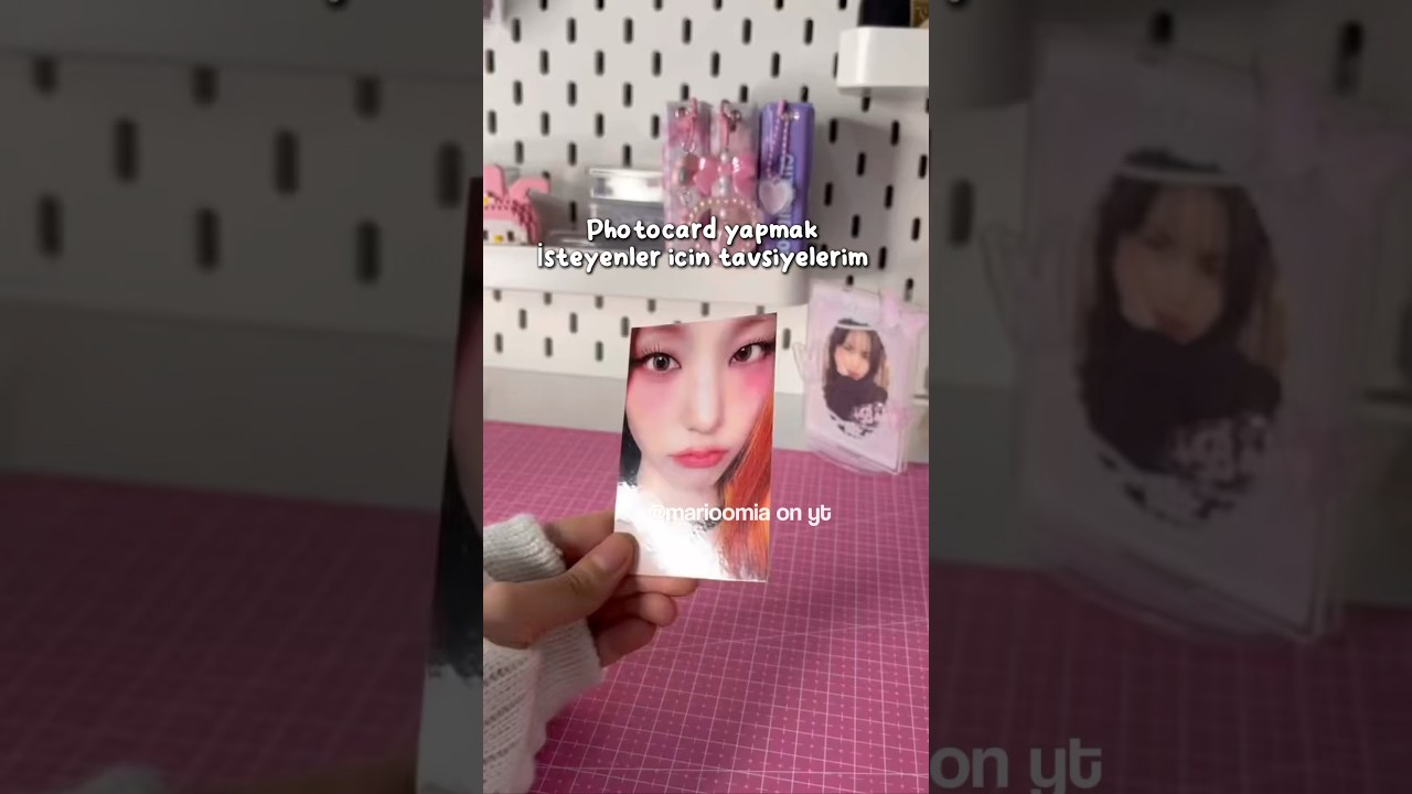 Photocard yapımımı g&ouml;stermedim?!#kpop #aespa #music #nightcore #spedup #blackpink #speedup #unboxing