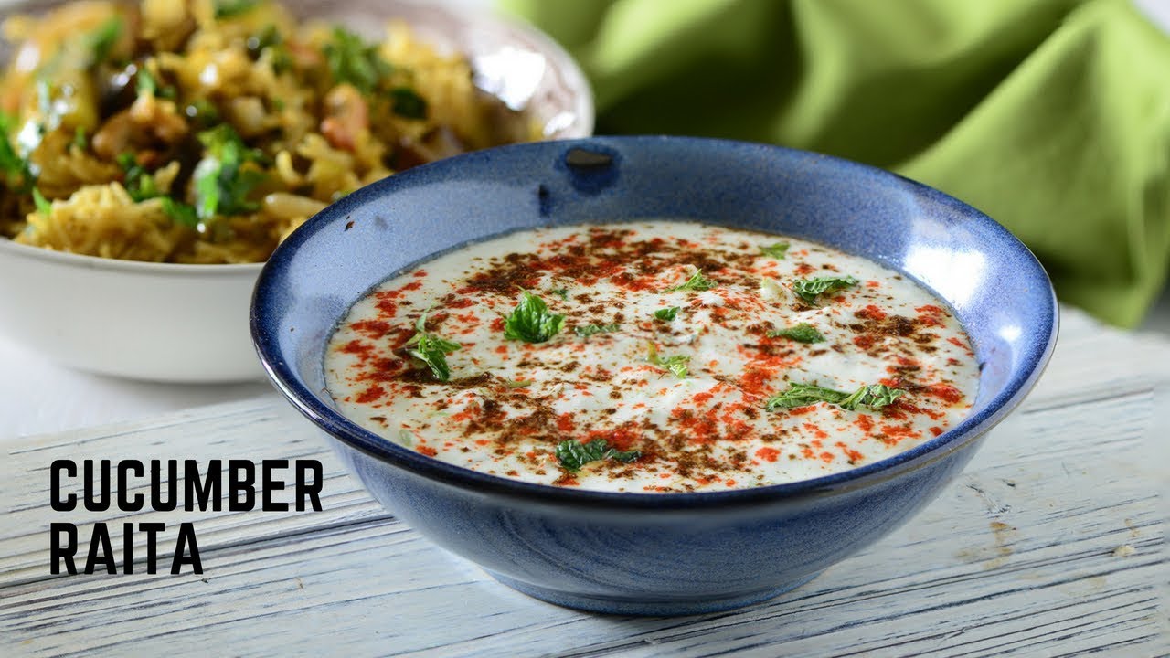 cucumber raita - Raita- Indian Raita Recipe with Mint