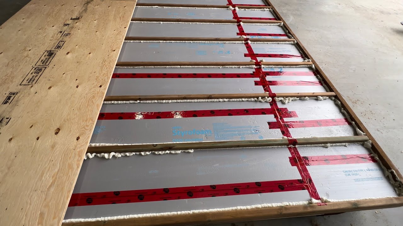 Super insulated tiny cabin floor