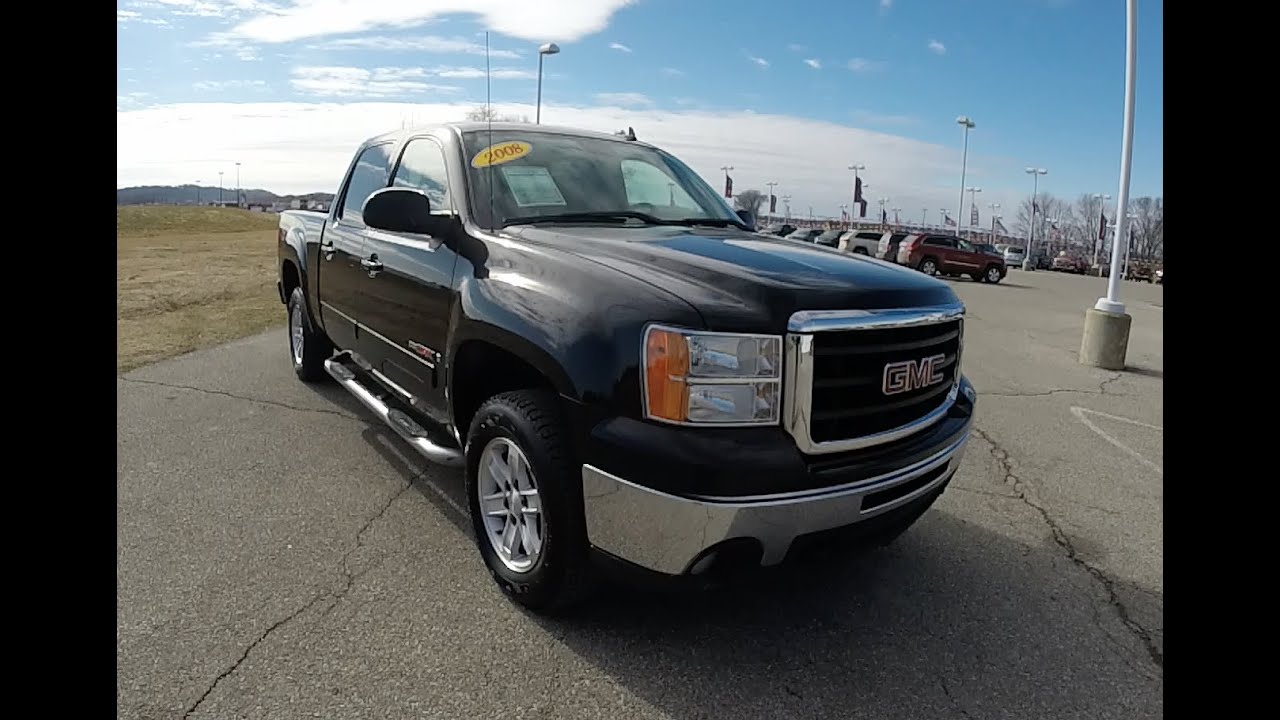 2008 GMC Sierra 1500 SLE VortecMAX Z71 Crew Cab Black | Leather | P10157