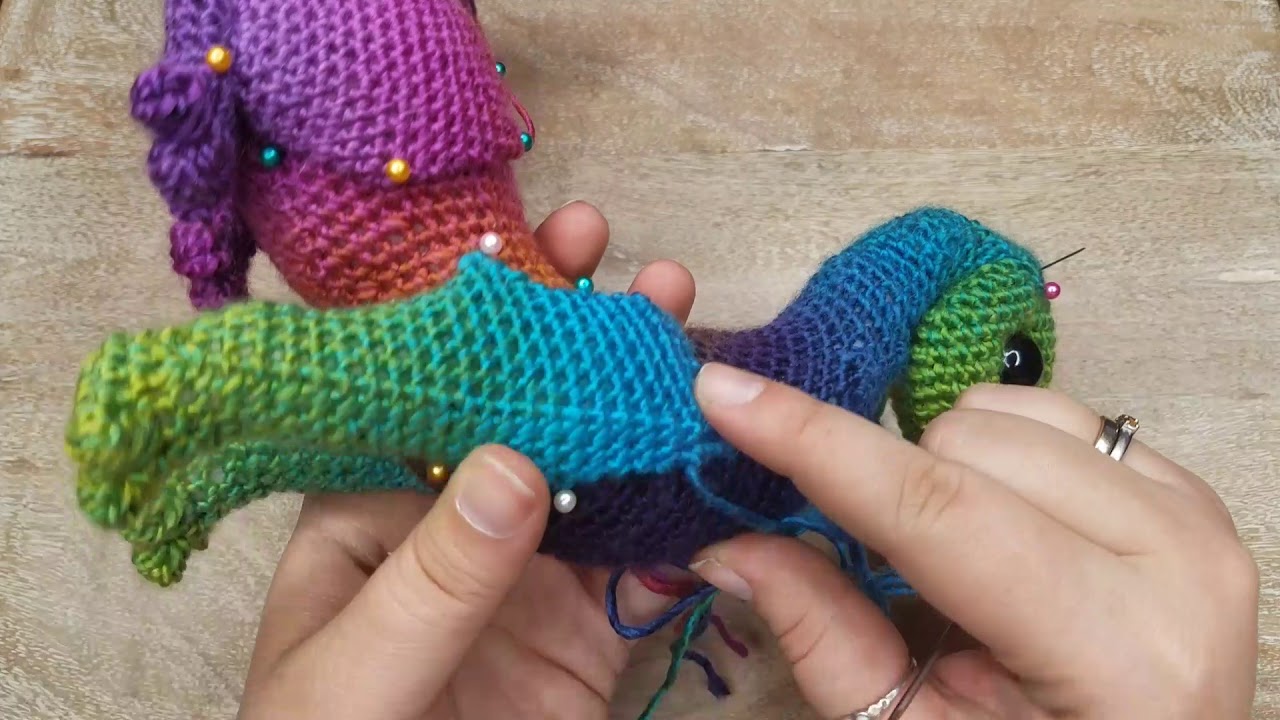 Crafty Intentions Dragon Pattern: How to Sew to attach the Front legs