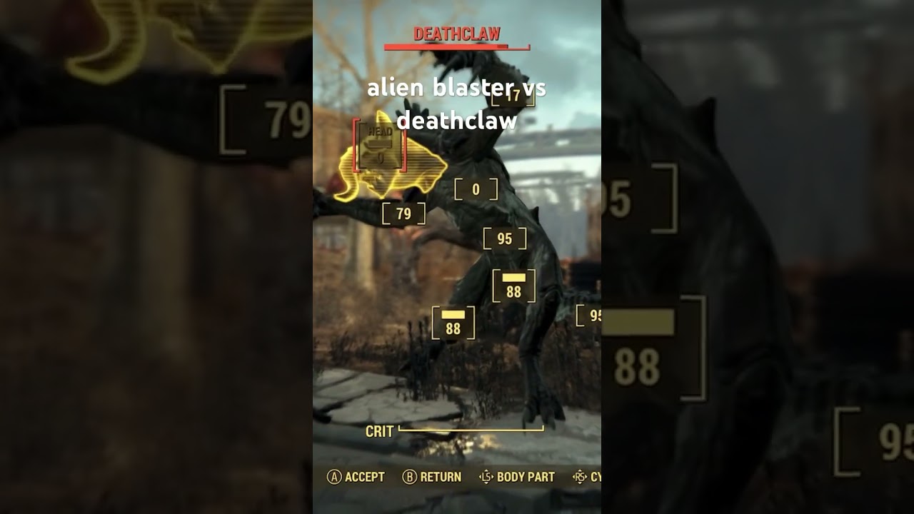 ALIEN BLASTER VS DEATHCLAW IN FALLOUT 4!!#fallout #fallout3 #fallout4 #funny