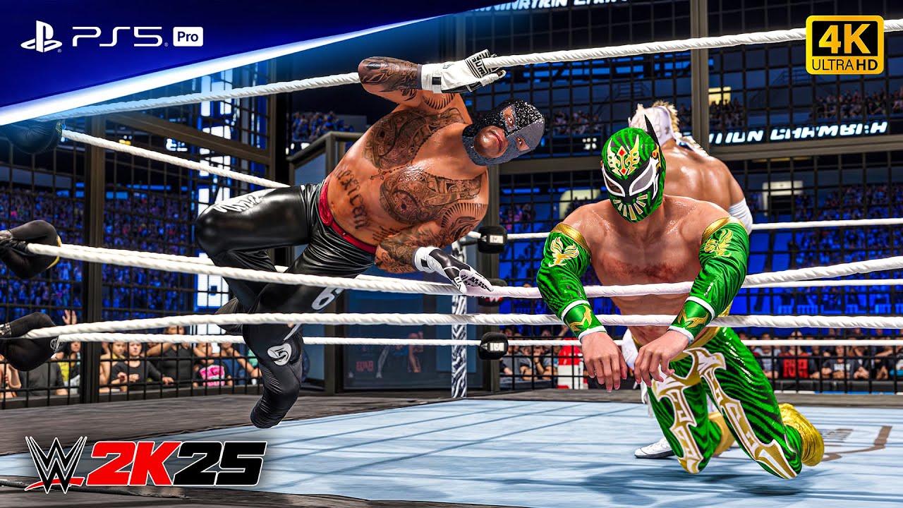 WWE 2K25 - Матч Elimination Chamber в маске (полная версия) 2026 | PS5™ Pro [4K60]