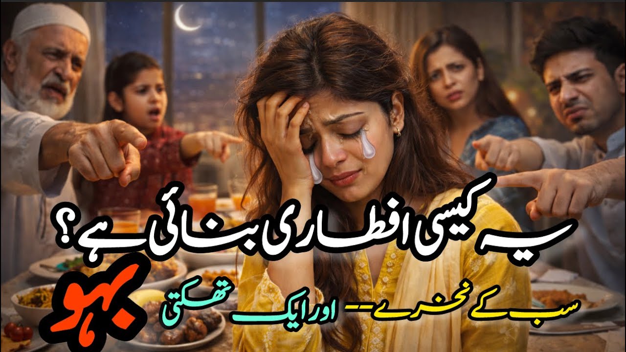 Ramadan Iftar Drama: Exhausted Daughter-in-Law vs Everyone’s Demands 😩 | Woman Motivation 