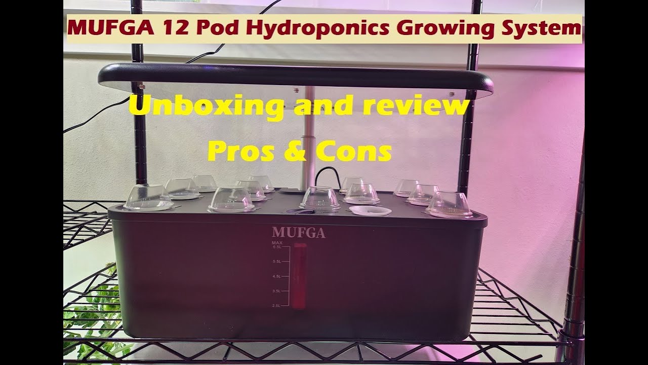 Гидропонная система выращивания MUFGA 12 Pod — распаковка и обзор — сравнение с Aerogarden