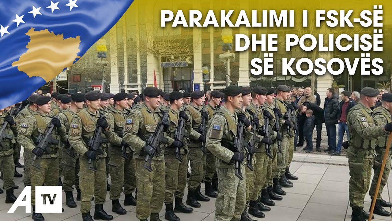 FSK-së dhe Policia e Kosovës parakalojnë për nder të 14-vjetorit të Pavarësisë së Kosovës