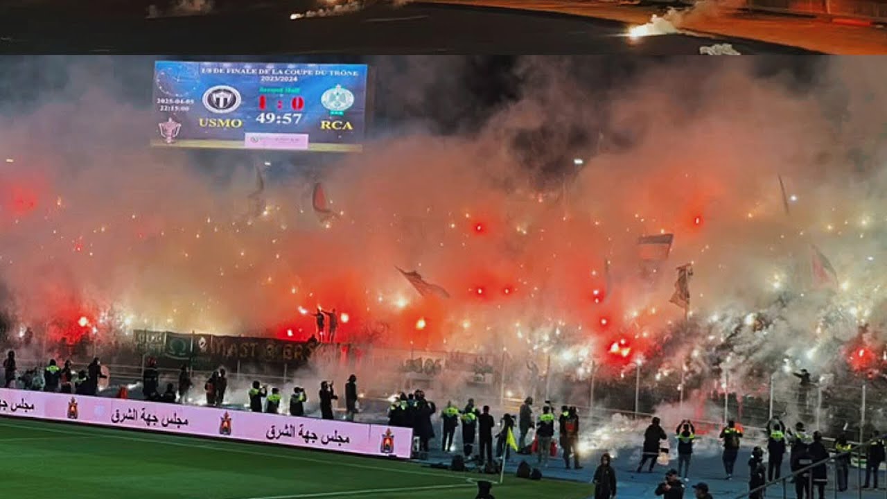 Curva Sud Magana | Ambiance du match Raja Vs Usmo | 05/04/2025 ( Montalite Ultras )