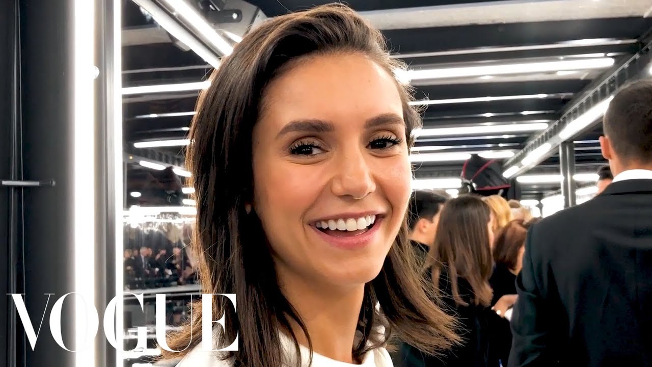 Nina Dobrev Gets Ready for the Louis Vuitton Fashion Show | Vogue