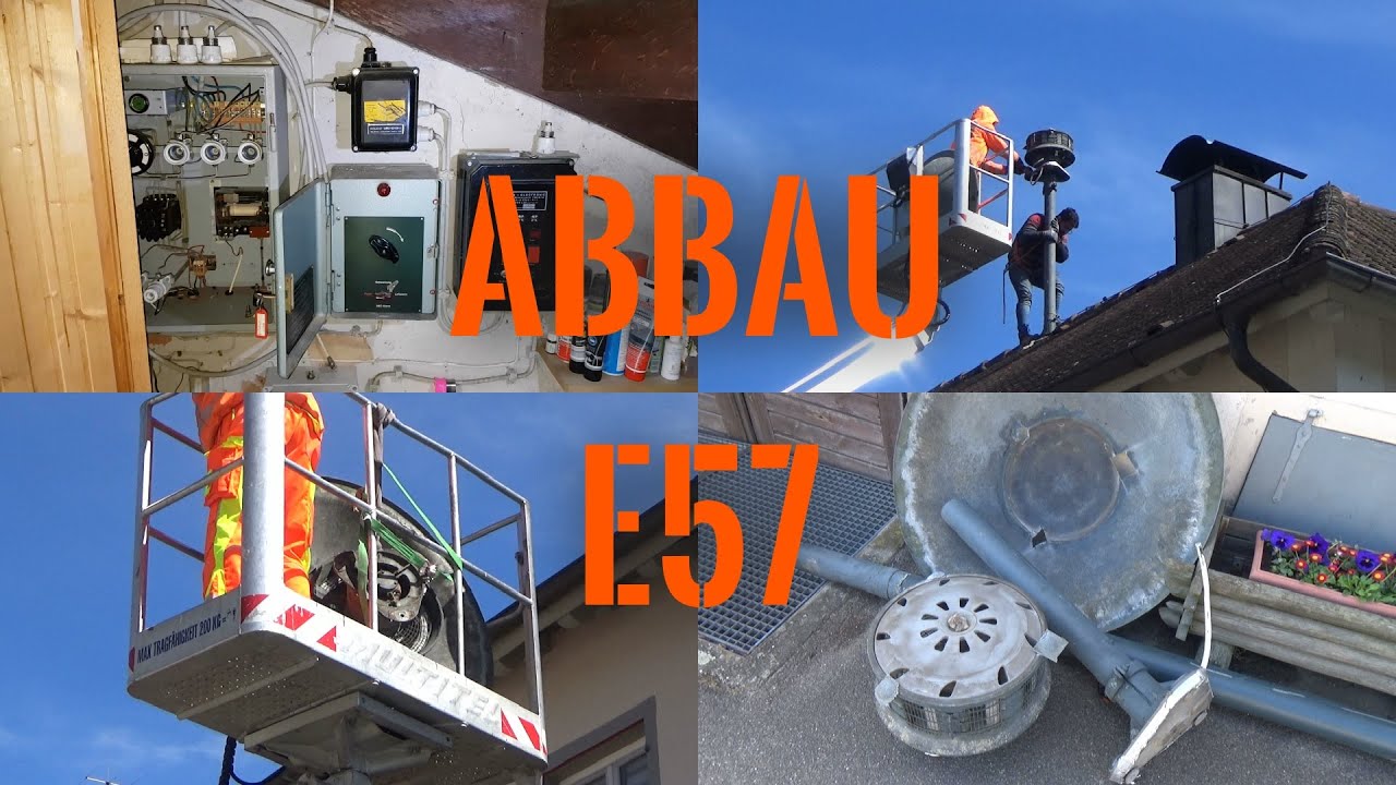 Abbau einer Siemens E57 Sirene von 1961 | Demontage Luftschutzsirene