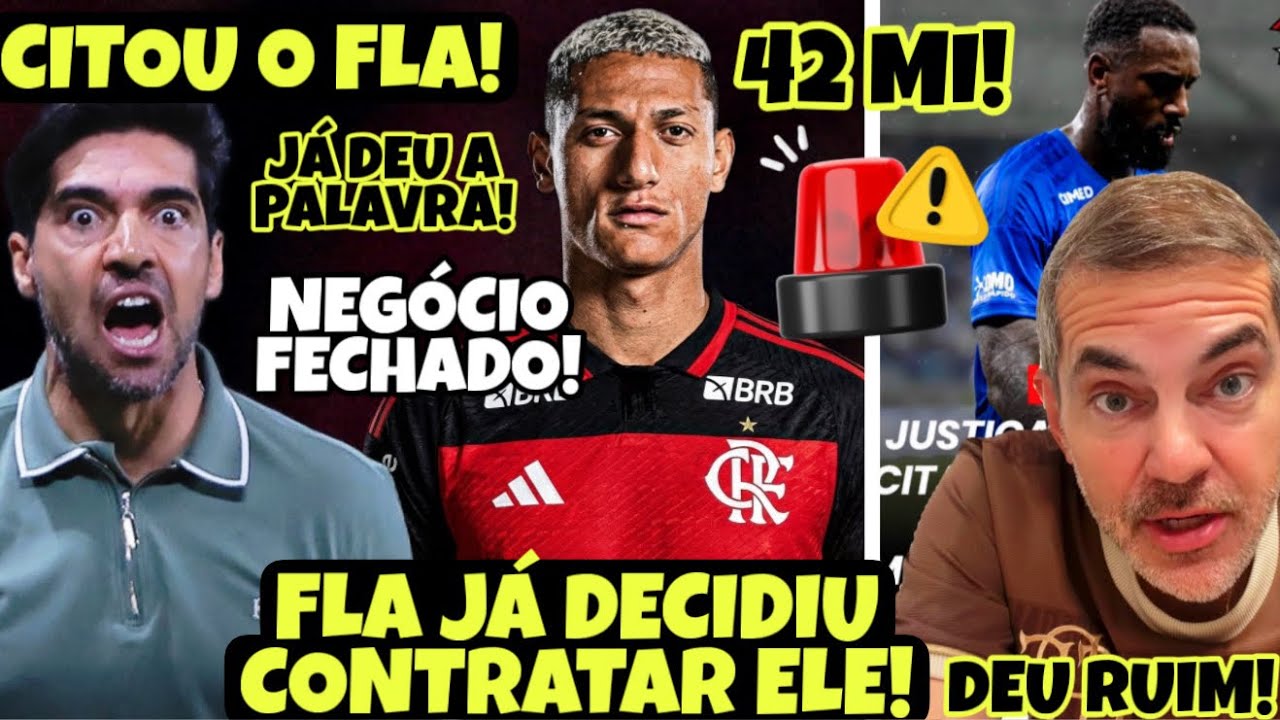 NEGÓCIO FECHADO NO MENGÃO! FILIPE LUÍS E RICHARLISON JÁ TEM ACORDO! OLHA O QUE O ABEL FALOU DO FLA!