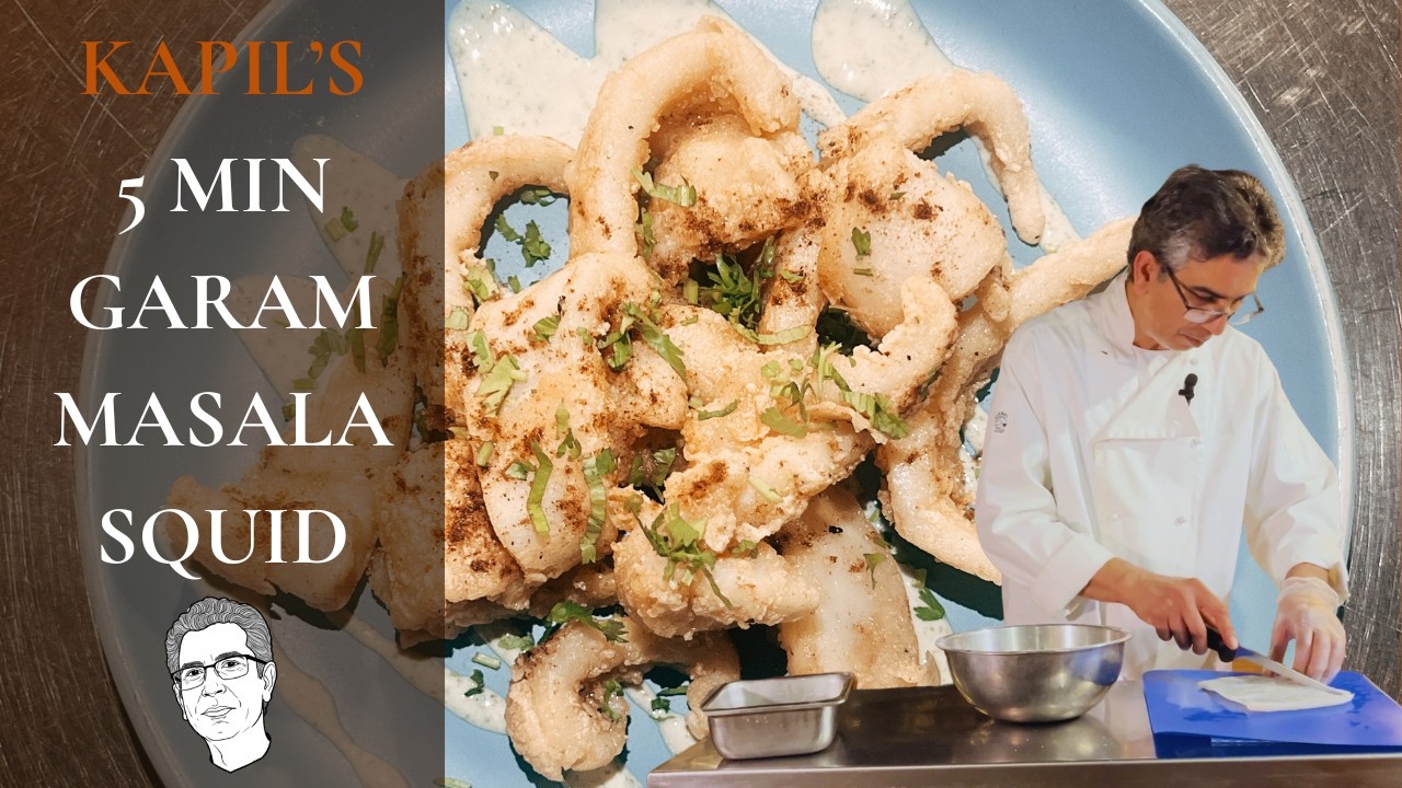 KAPIL'S 5 MINUTE SALT AND GARAM MASALA SQUID #eatatkapils