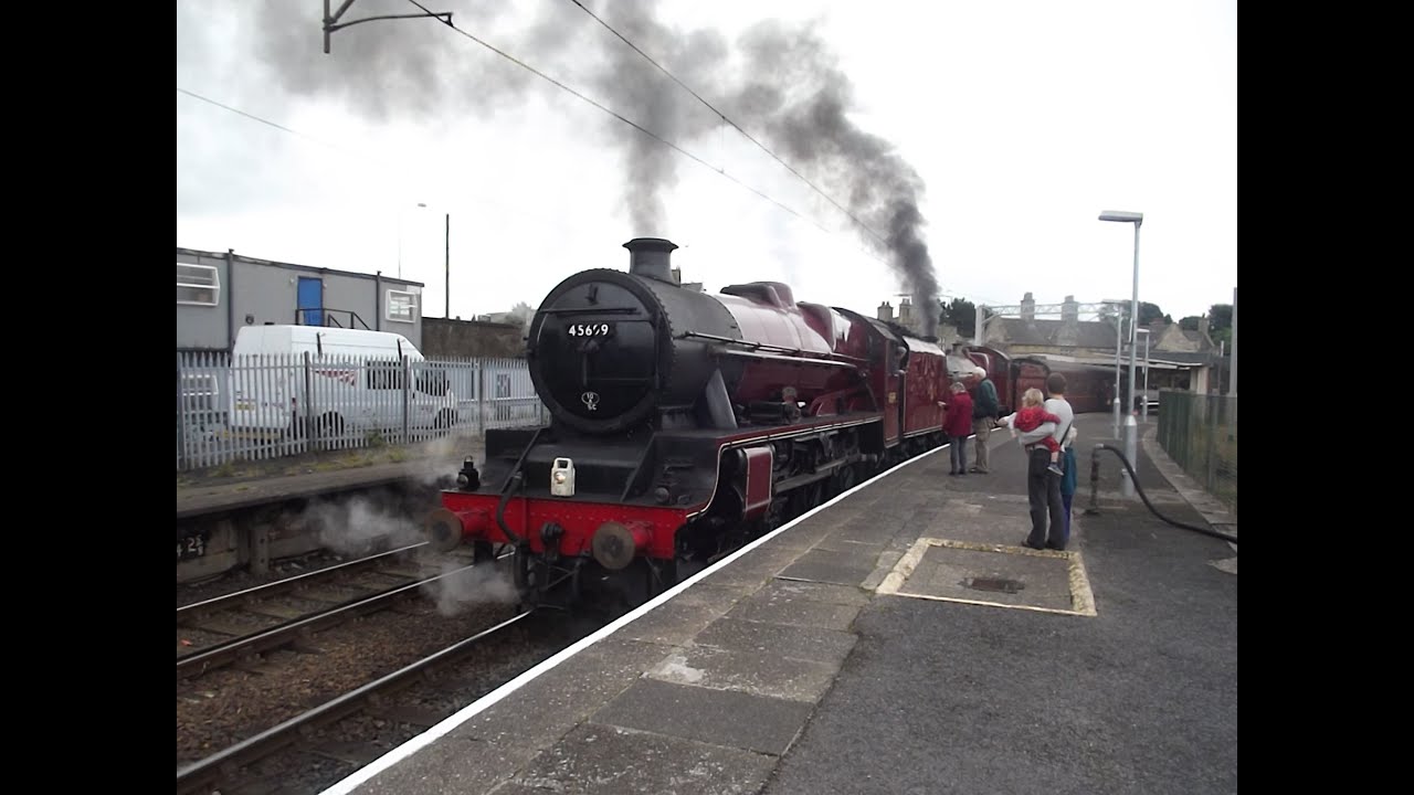 45699 Galatea & 5972 Olton Hall Carnforth WCRC-NRM Shildon Friday 20th September 2013