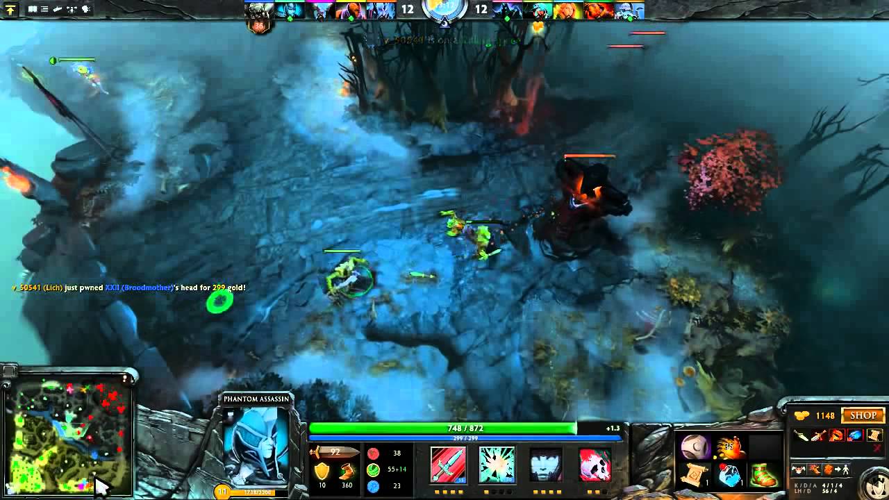 Dendi Phantom Assassin in Dota 2   Денди играет на Phantom Assassin mp4
