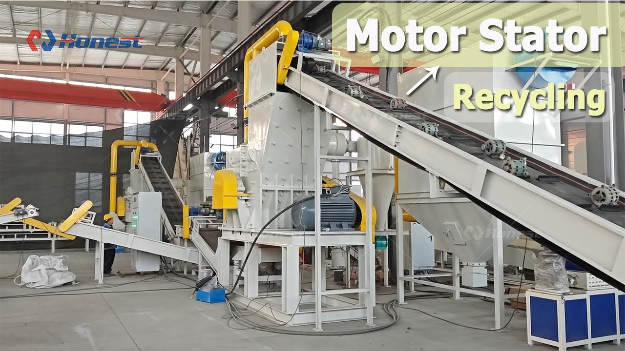 Scrap Motor Stator Recycling Line – Copper, Plastic & Steel Recovery!