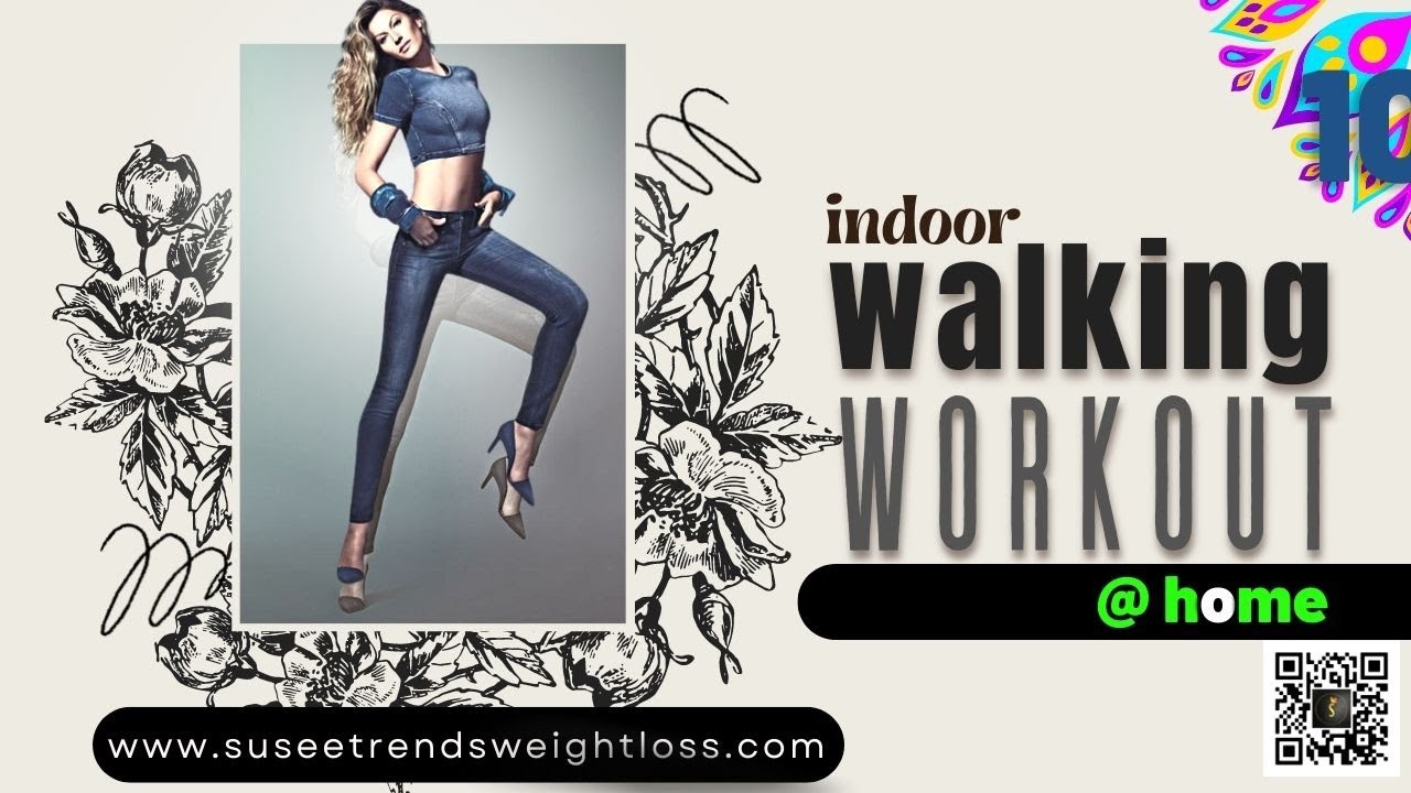 30 Minute indoor walking workout full body fat burn at home 10 