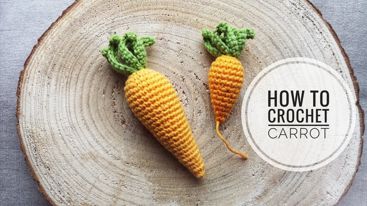 How To Crochet A Carrot, Möhren Karotten Häkeln Anleitung