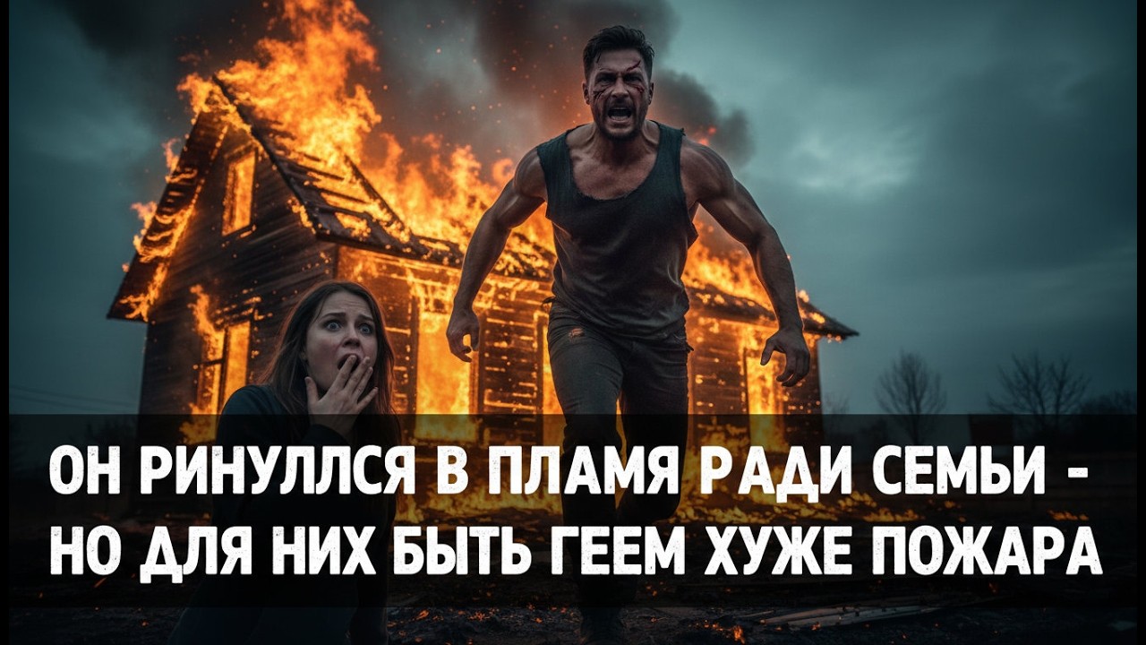 ОН ВОРВАЛСЯ В ПЛАМЯ ЗА СЕМЬЕЙ — НО ДЛЯ НИХ БЫТЬ ГЕЕМ ХУЖЕ ОГНЯ