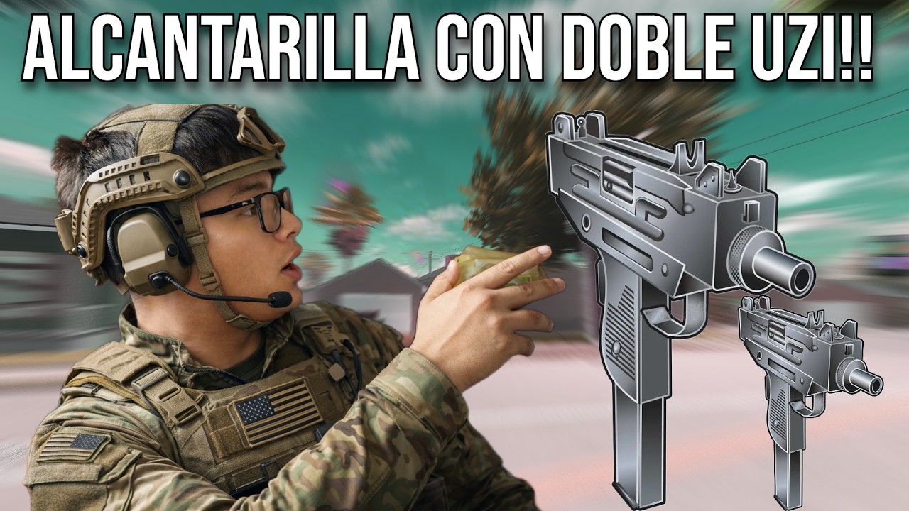 BAJE A ALCANTARILLA CON DOBLE UZI Y FULL BALAS! blockspin roblox