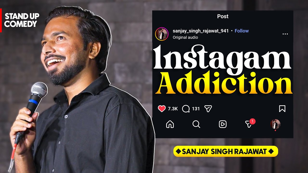INSTAGRAM vs GIRLFRIEND | CRINGE REELS | STAND UP COMEDY | SANJAY SINGH RAJAWAT