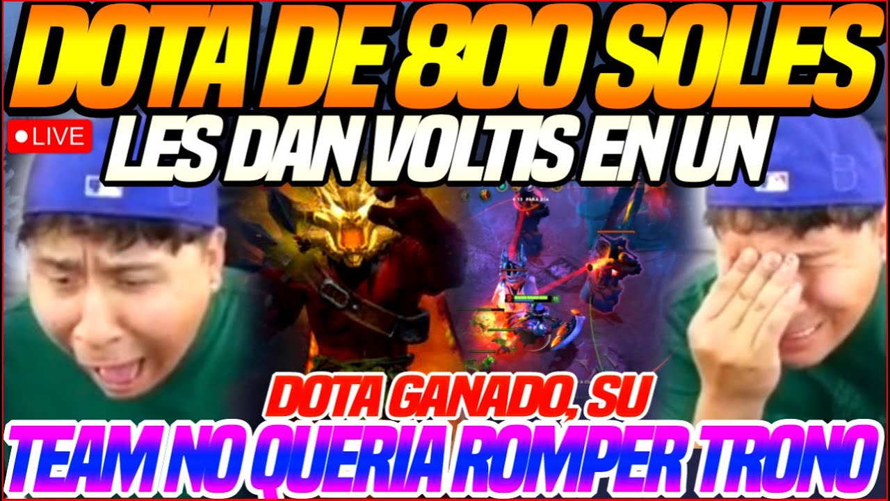 😲LA VOLTIS de la VOLTIS en DOTA de 800 soles😲MACARIUS se DESESEPER4, SU TEAM no queri ROMP3R TRONO