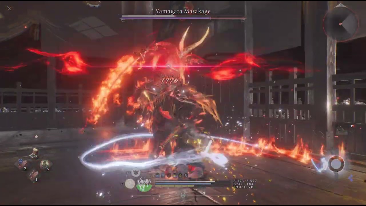 Nioh 3 Takeda's Four Heavenly Kings - Shogun's Journey NG+ - Before & after Level SYNC