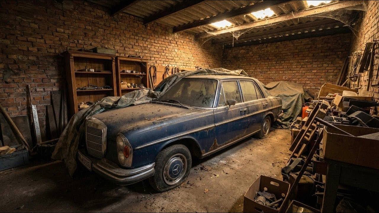 Mercedes-Benz 280SE - Не видел свет с 86 года! Капсула времени или ржавчина гаража.
