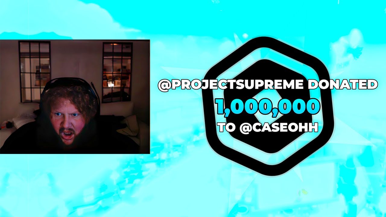 DONATING ROBUX TO STREAMER