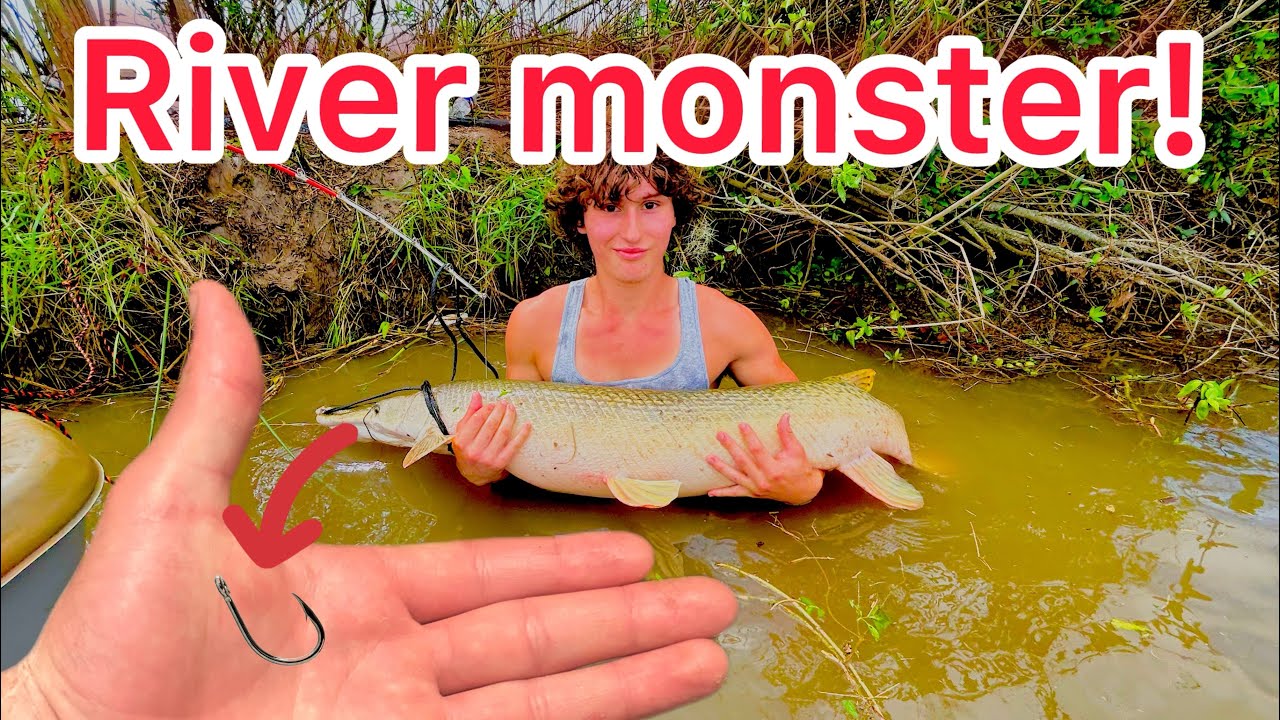 Small hook catches 100lb giant! (Non stop action)