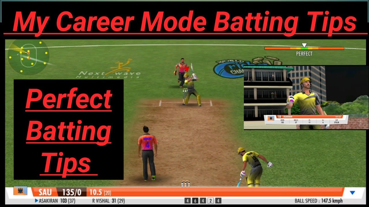 Wcc3 Batting Tips For My Career Mode | Perfect Batting | Wcc3 Batting Tips.