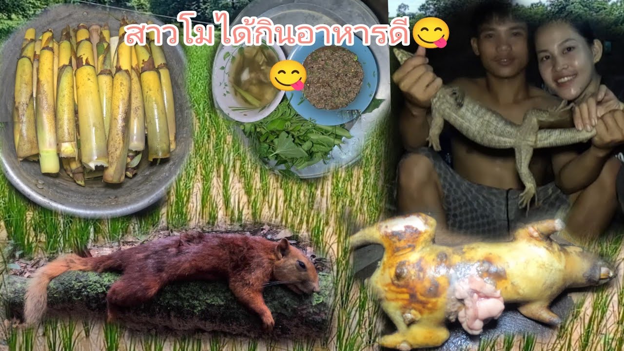 บ่าวมอนได้อาหารมาฝากเยอะมาก/ມື້ນີ້ບ່າວມອນເອົາເເນວກິນມາຝາກ🐁🐀🐿️🦫