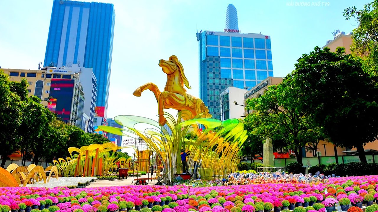 TẾT SÀI GÒN 2026 |ĐƯỜNG HOA RỰC RỠ ĐẸP LUNG LINH ĐÓN TẾT BÍNH NGỌ,DẪN VIỆT KIỀU ĐI DẠO TẾT Ở SÀI GÒN