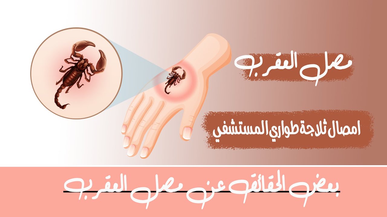 بعض الحقائق عن مصل العقرب  (امصال ثلاجة الطواري )