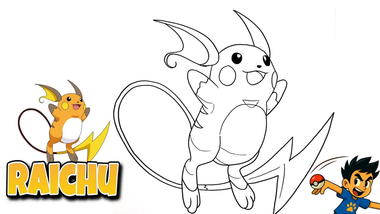 How to Draw Raichu | Easy Pok&eacute;mon Drawing #pokemon #raichu 