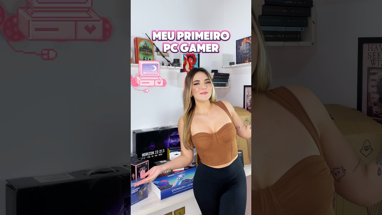 Bora montar meu primeiro PC Gamer comigo?🖥️🩷 Montei ele pelo site da @pichauinfo, o que acharam?