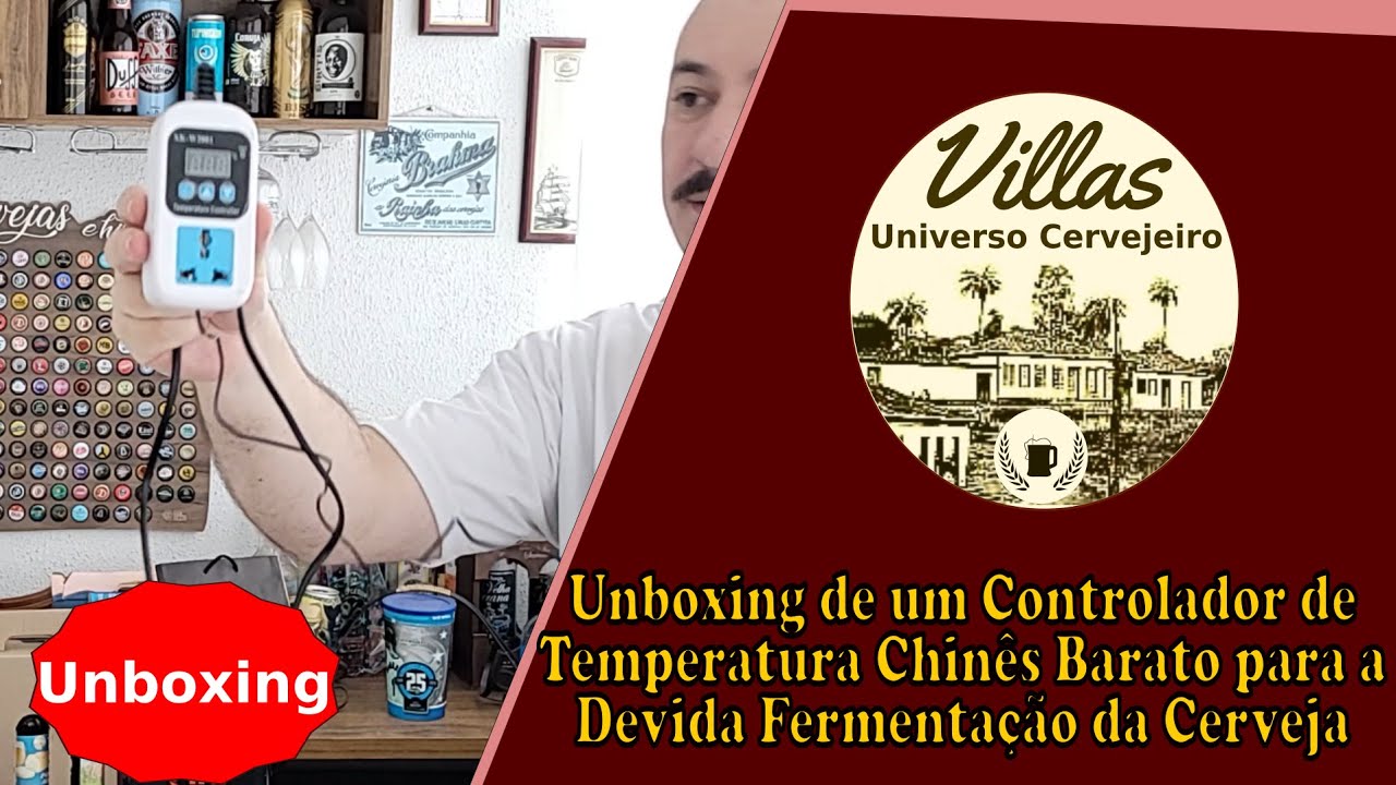 #91 -  Unboxing de um Controlador de Temperatura Chin&ecirc;s Barato para a Devida Fermenta&ccedil;&atilde;o da Cerveja
