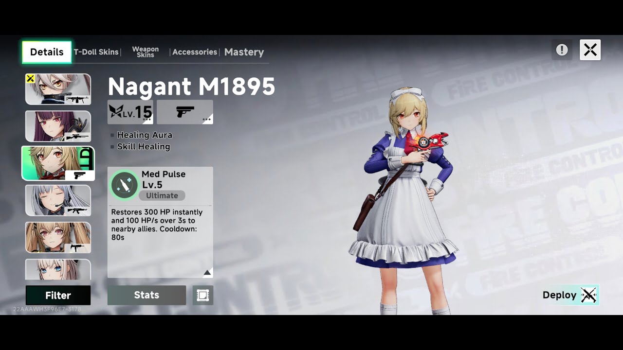 Gameplay Skin Season 1 Nagant M1895 - Girls' Frontline: Fire Control (Android)