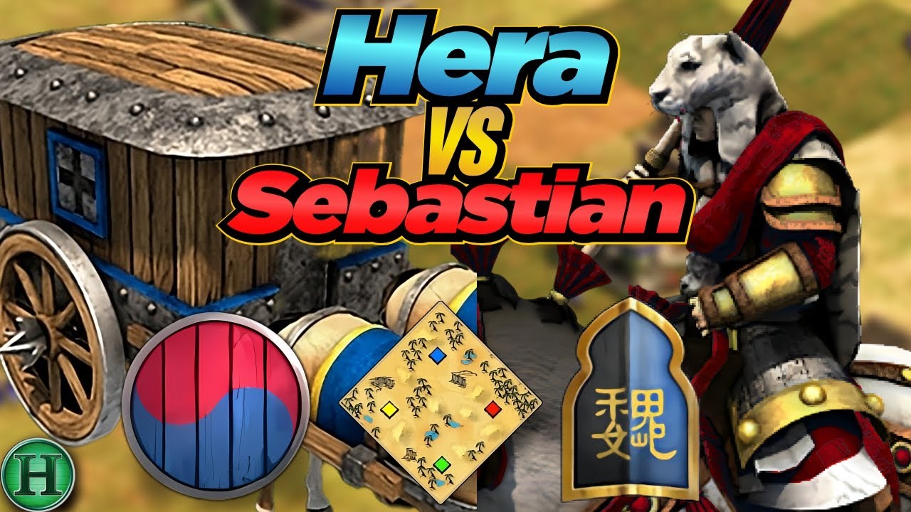 Koreans vs Wei | 1v1 Arabia | vs Sebastian | AoE2