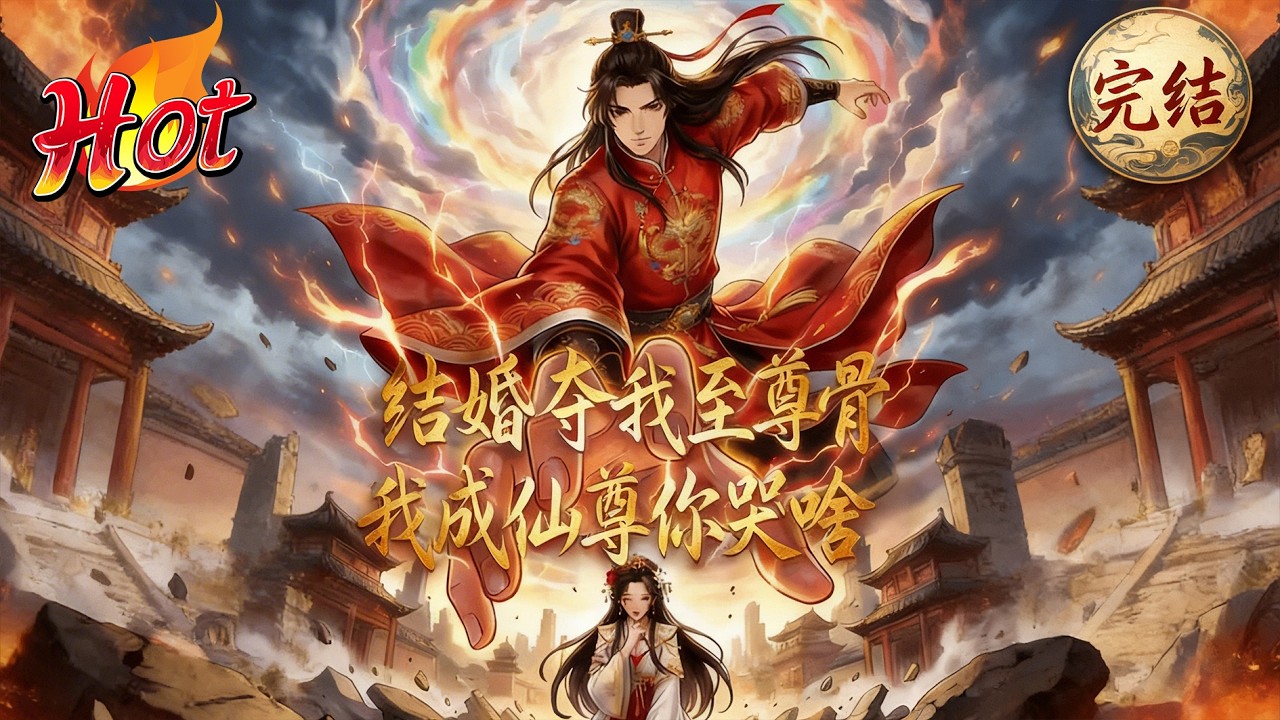 🎉新番上线！《结婚夺我至尊骨，我成仙尊你哭啥》第1~62集丨穿越者杨云新婚夜被废去修，绝境之中激活&ldquo;离婚就变强&rdquo;系统，凭借系统奖励一路逆袭，从落魄之人直冲仙尊之位。#不知名的小作者 #玄幻 #漫剧